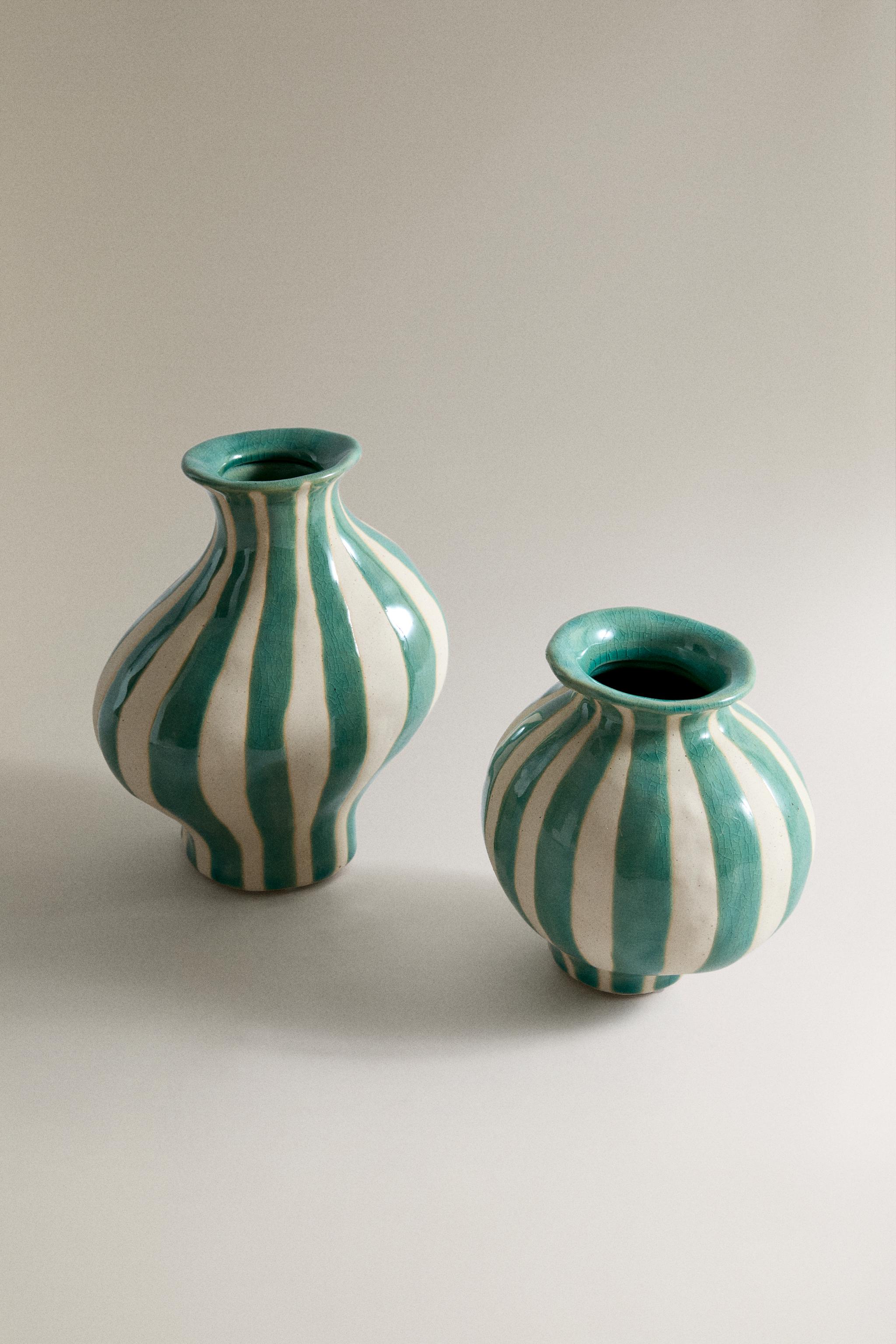 VASE DÉCORATIF CÉRAMIQUE IRRÉGULIER